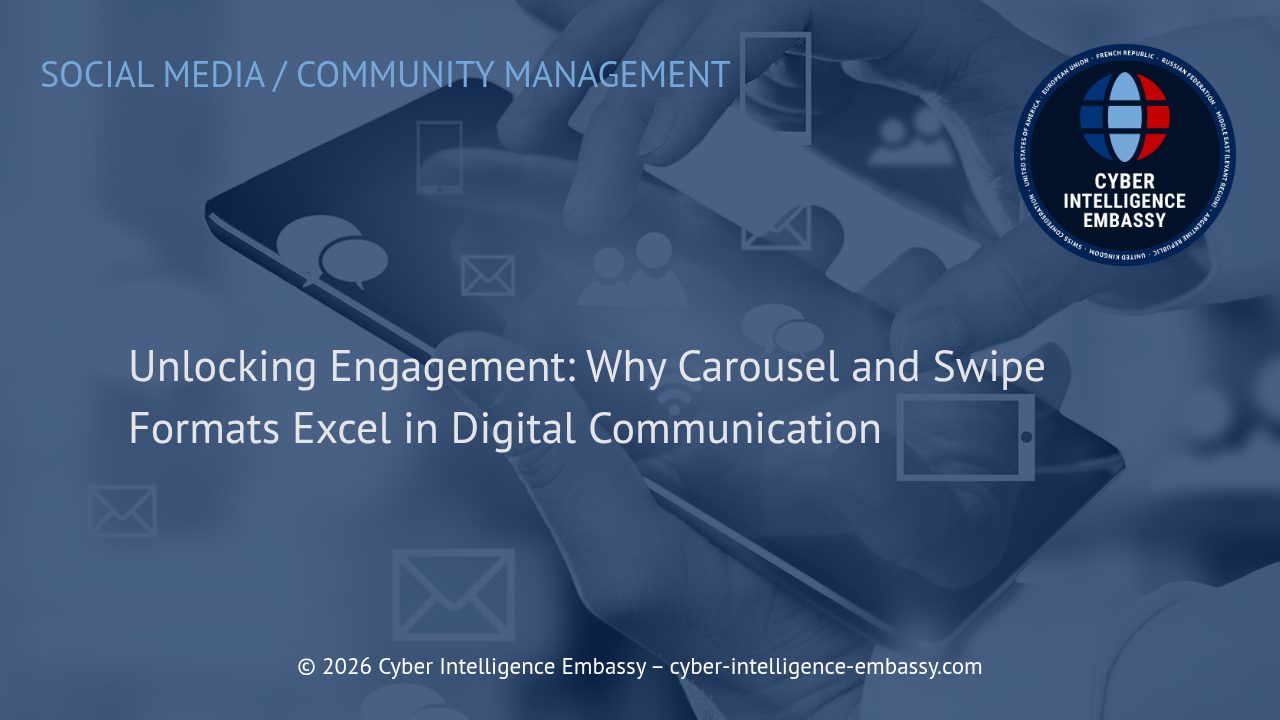 Unlocking Engagement: Why Carousel and Swipe Formats Excel in Digital Communication