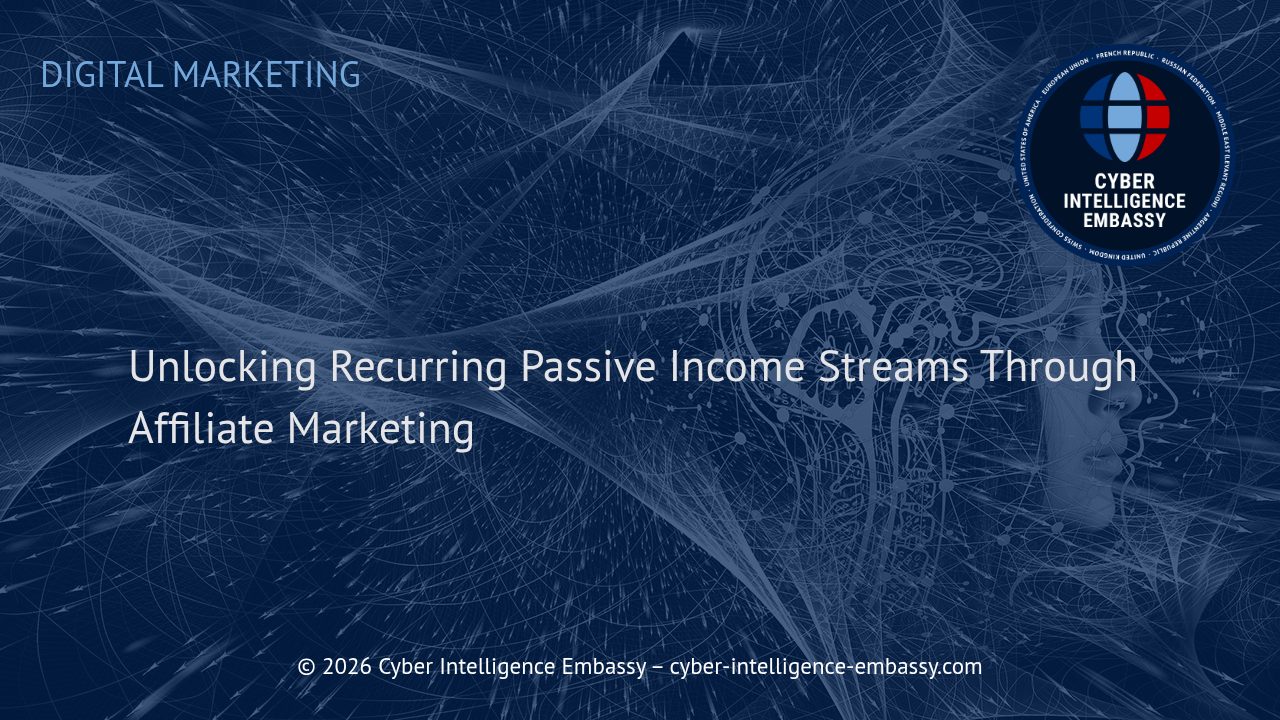 Unlocking Recurring Passive Income Streams Through Affiliate Marketing