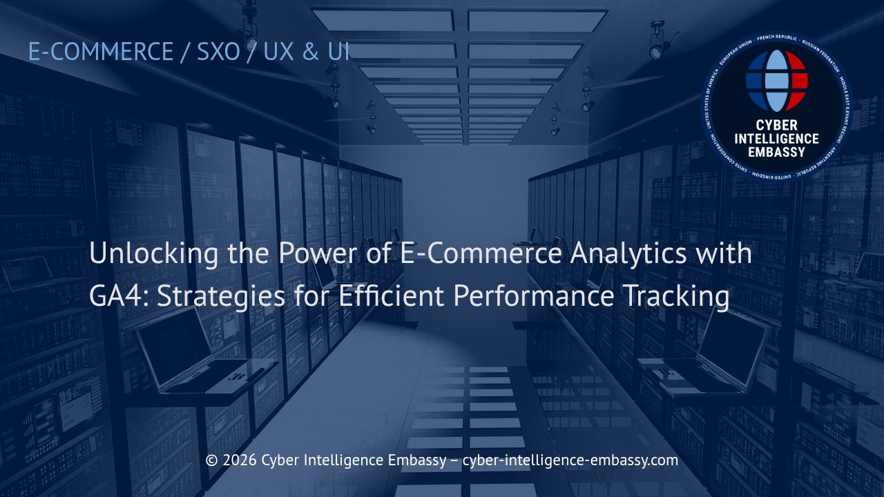 Unlocking the Power of E-Commerce Analytics with GA4: Strategies for Efficient Performance Tracking