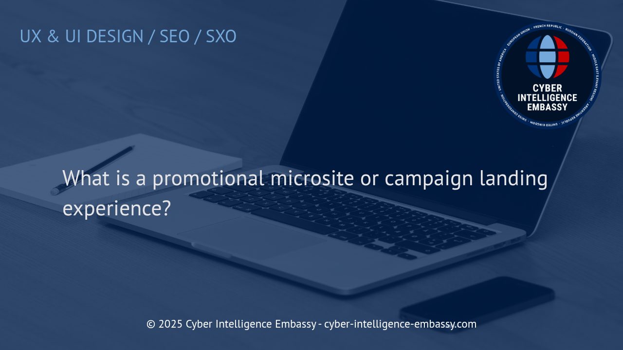 Understanding Promotional Microsites and Campaign Landing Experiences: Strategy, Design, and Business Impact