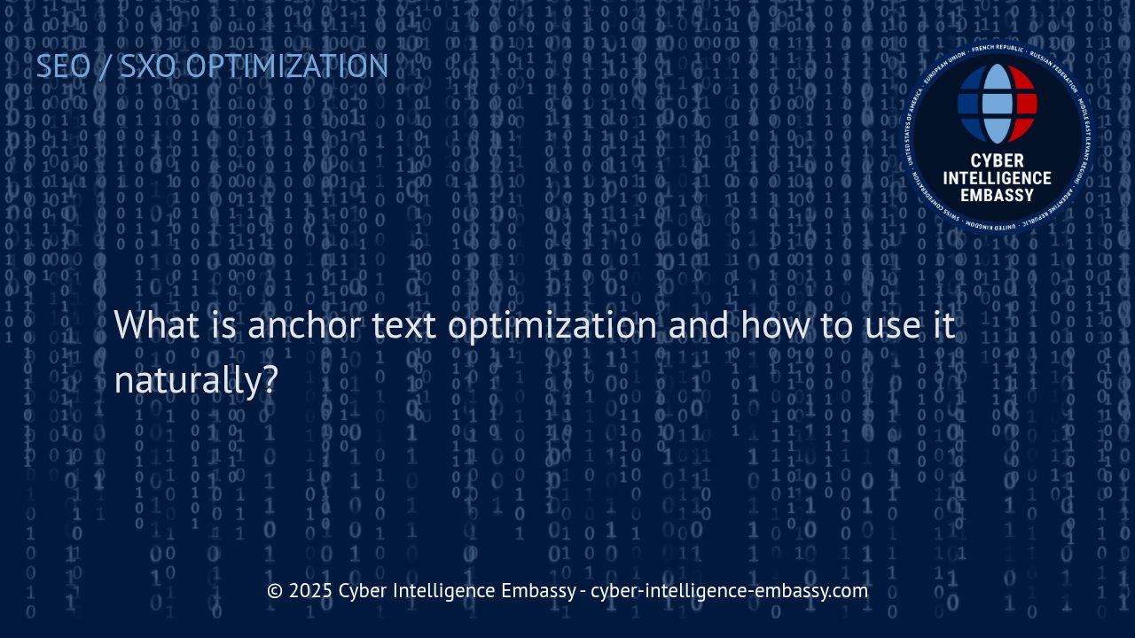 The Strategic Role of Anchor Text Optimization for Seamless SEO