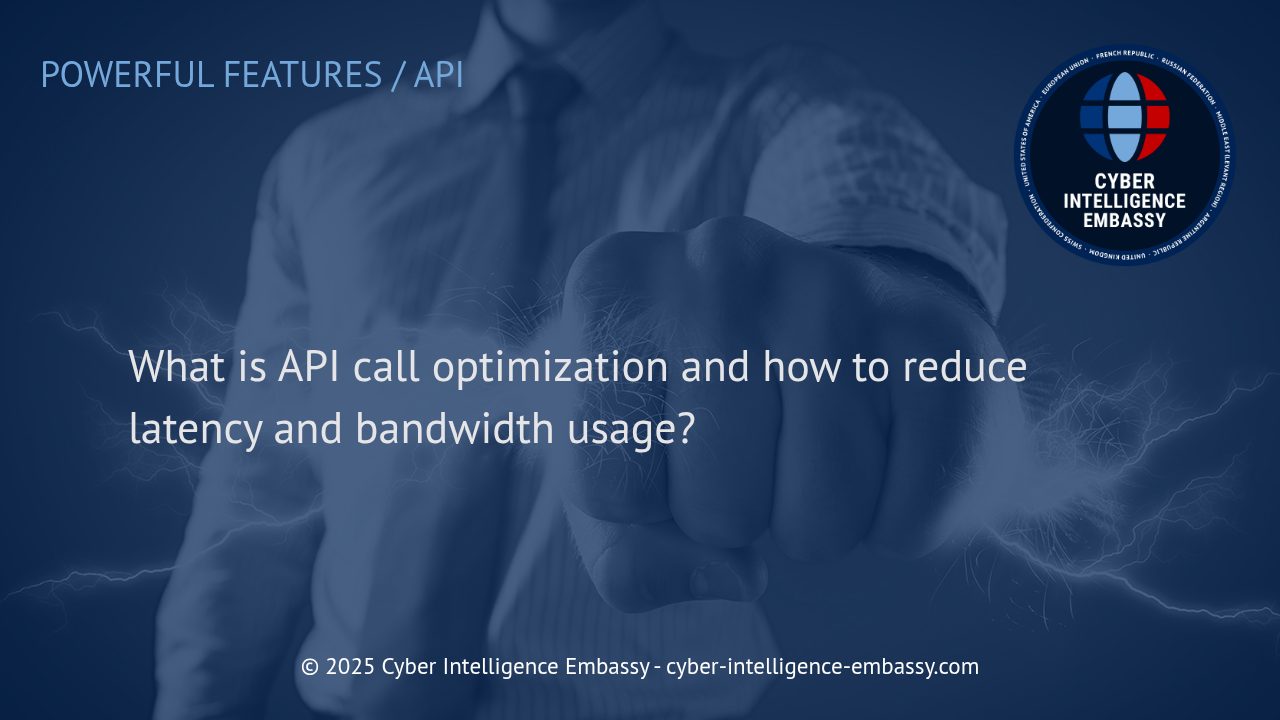 Optimizing API Calls: Strategies to Reduce Latency and Bandwidth Usage