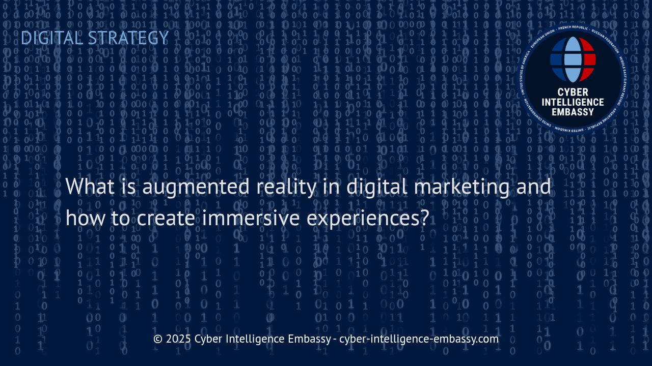 Augmented Reality in Digital Marketing: Transforming Customer Engagement Through Immersive Experiences