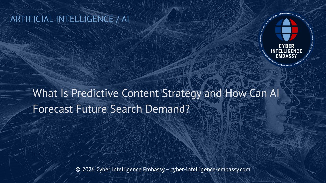 What Is Predictive Content Strategy and How Can AI Forecast Future Search Demand?