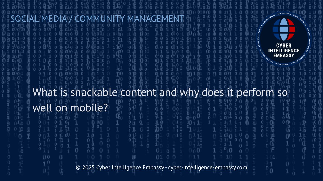 Maximizing Engagement: The Power of Snackable Content for Mobile Audiences