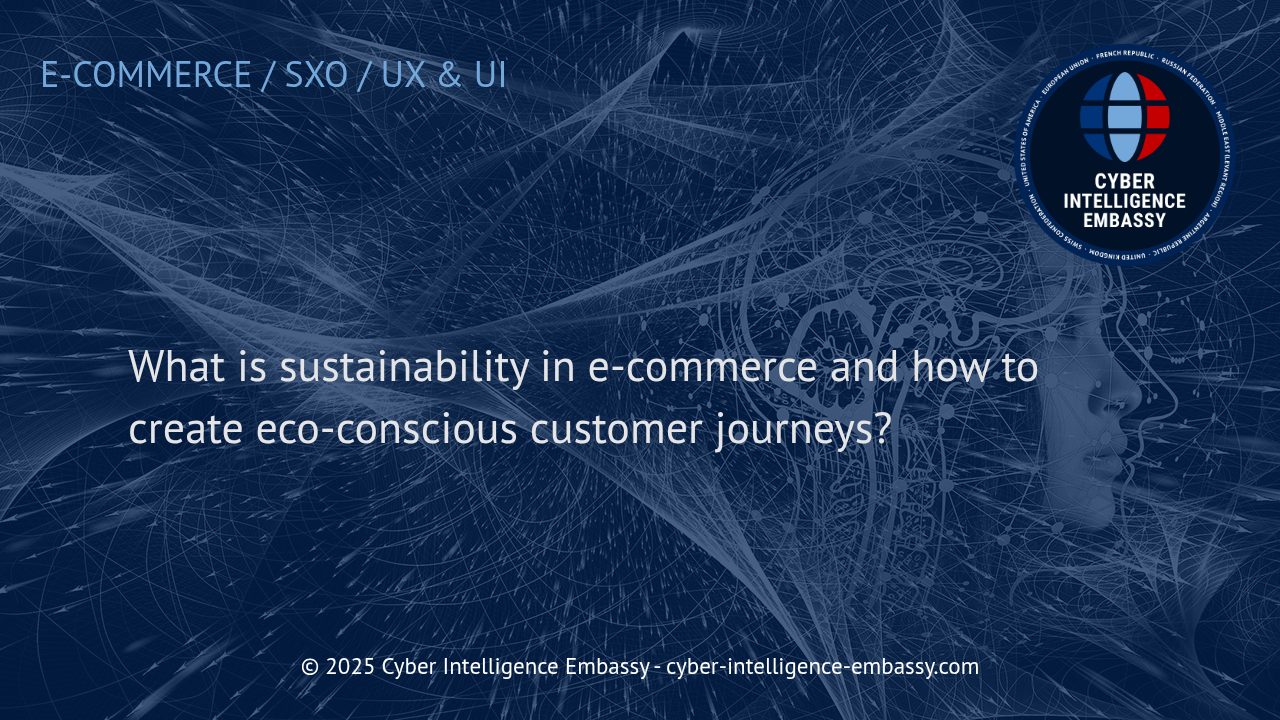 Building Sustainable E-Commerce: Designing Eco-Conscious Customer Journeys