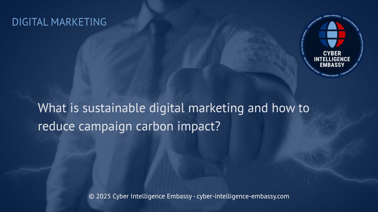 Building a Greener Future: Sustainable Digital Marketing and Carbon Reduction Strategies