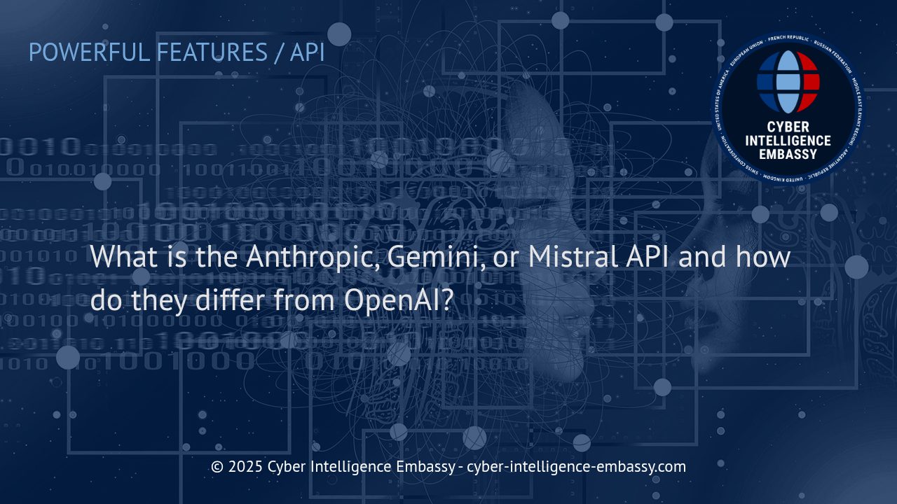 Understanding Anthropic, Gemini, Mistral, and OpenAI APIs in the Modern AI Landscape