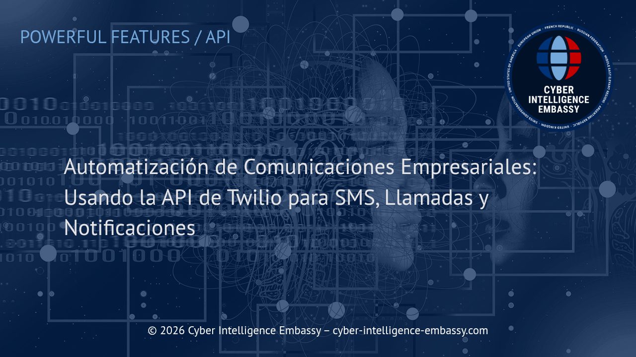 Automatización de Comunicaciones Empresariales: Usando la API de Twilio para SMS, Llamadas y Notificaciones