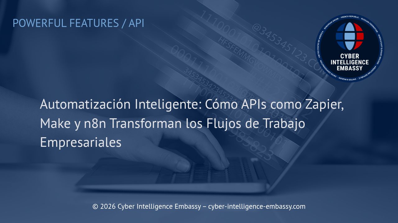 Automatización Inteligente: Cómo APIs como Zapier, Make y n8n Transforman los Flujos de Trabajo Empresariales