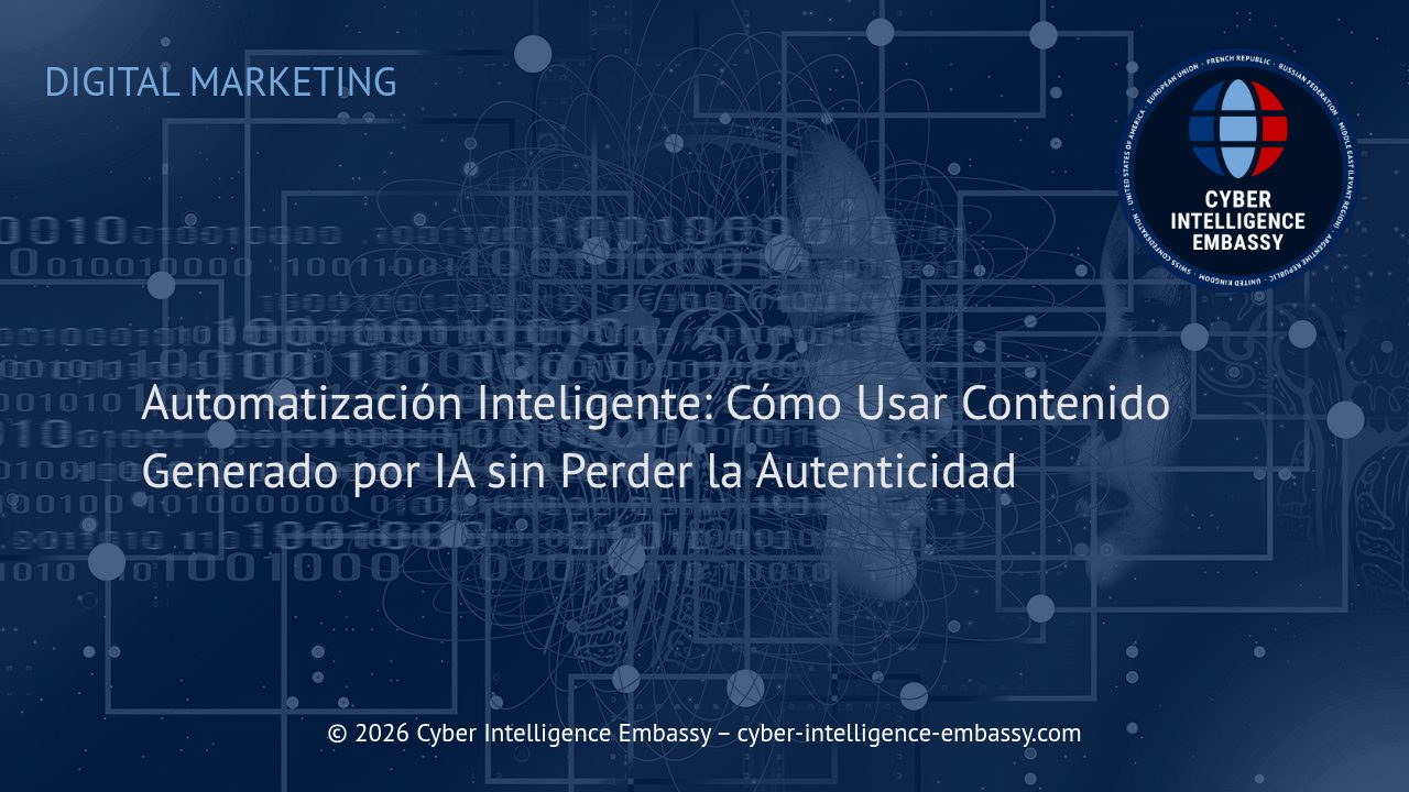 Automatización Inteligente: Cómo Usar Contenido Generado por IA sin Perder la Autenticidad