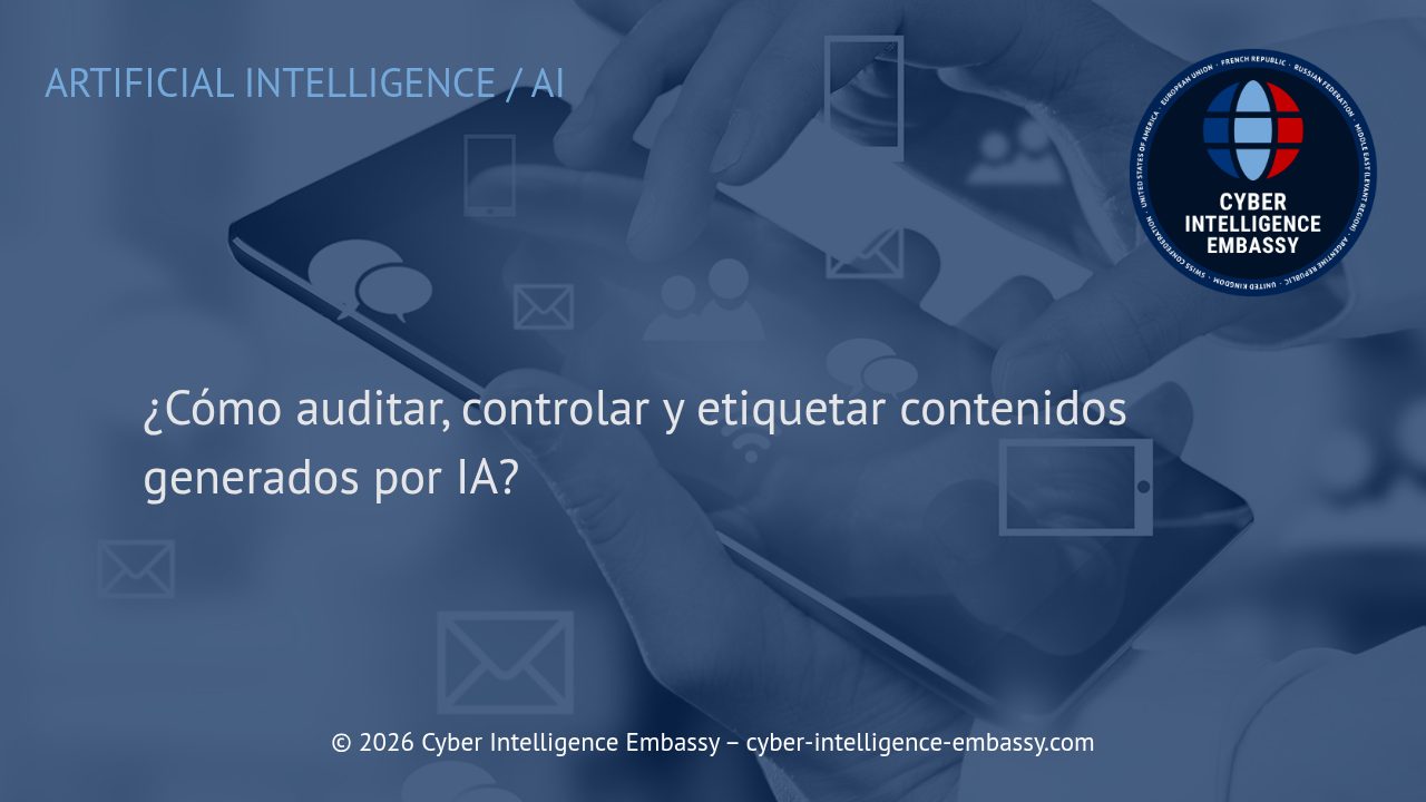 ¿Cómo auditar, controlar y etiquetar contenidos generados por IA?