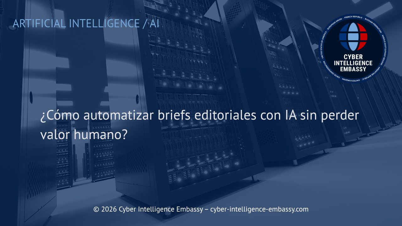 ¿Cómo automatizar briefs editoriales con IA sin perder valor humano?