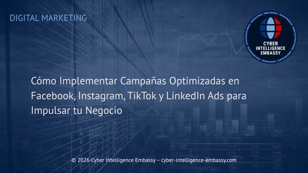 Cómo Implementar Campañas Optimizadas en Facebook, Instagram, TikTok y LinkedIn Ads para Impulsar tu Negocio