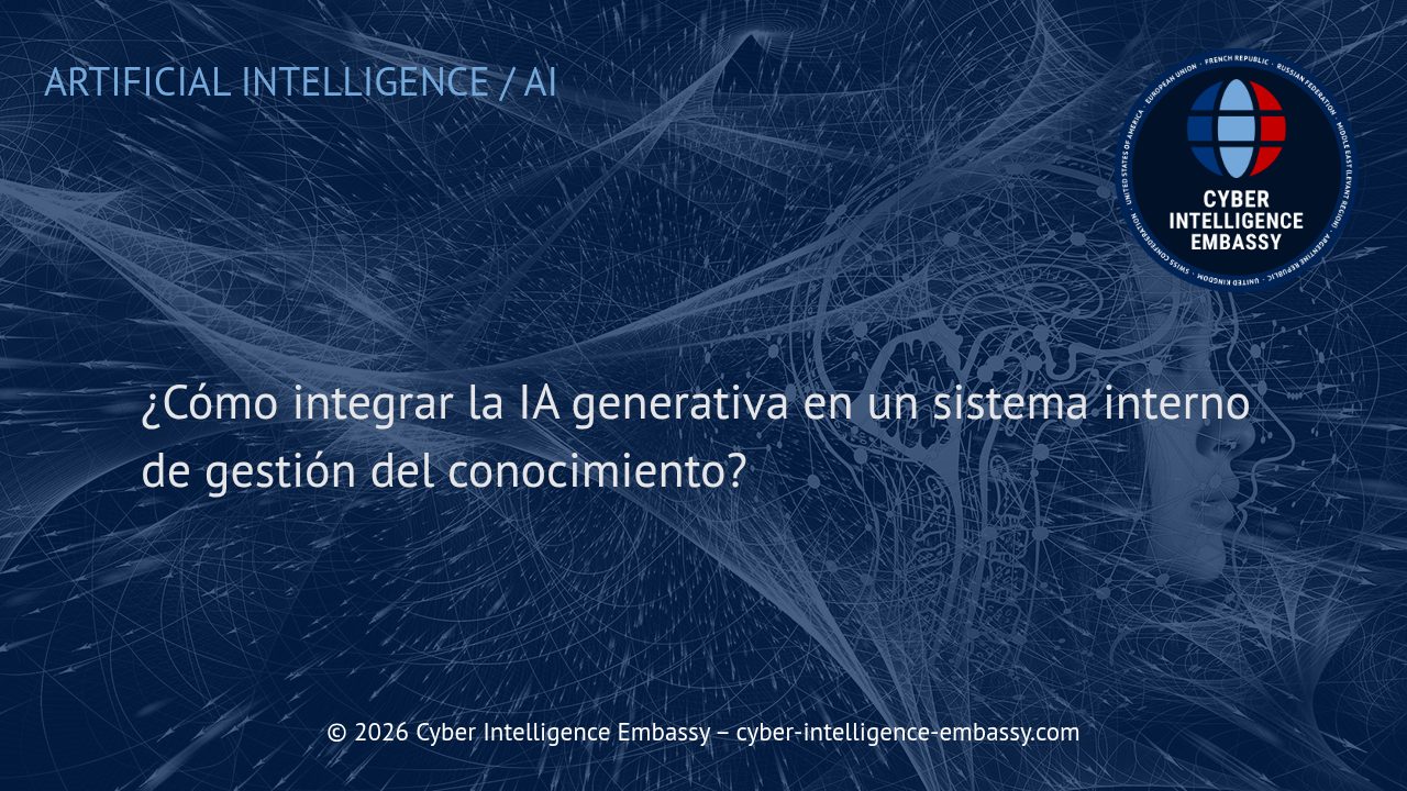 ¿Cómo integrar la IA generativa en un sistema interno de gestión del conocimiento?
