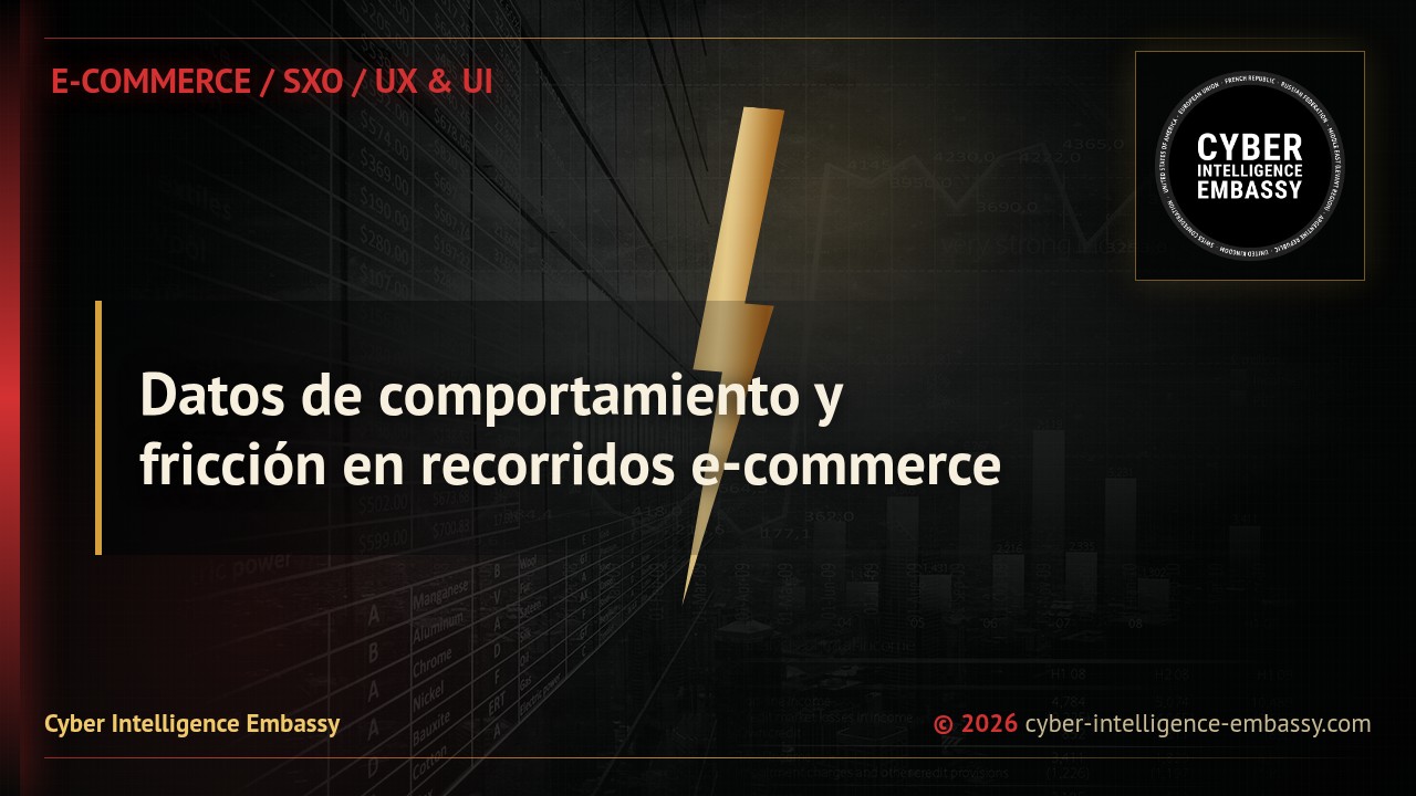 Datos de comportamiento y fricción en recorridos e-commerce