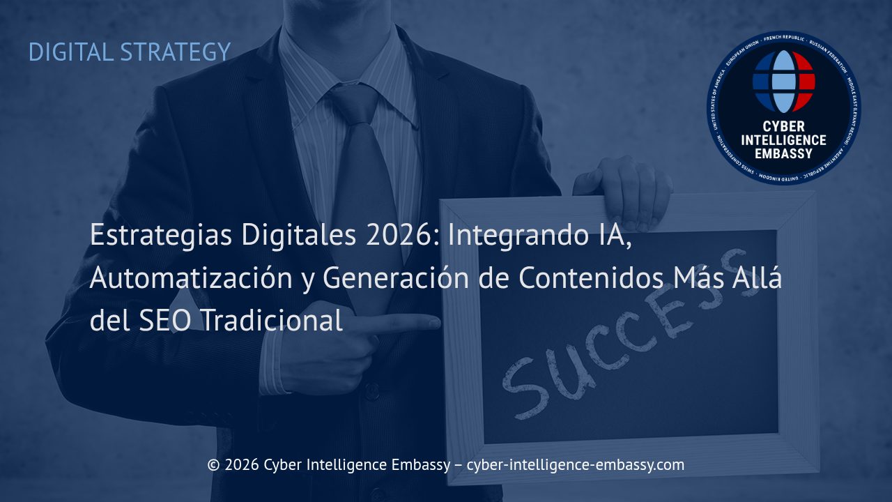 Estrategias Digitales 2026: Integrando IA, Automatización y Generación de Contenidos Más Allá del SEO Tradicional