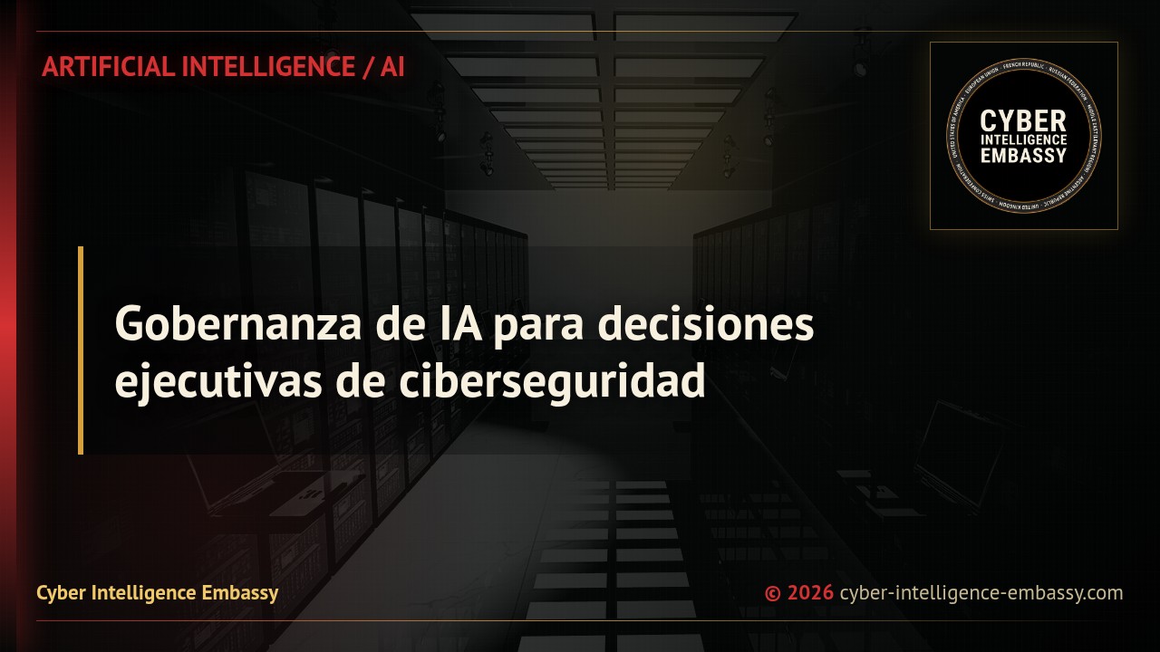 Gobernanza de IA para decisiones ejecutivas de ciberseguridad