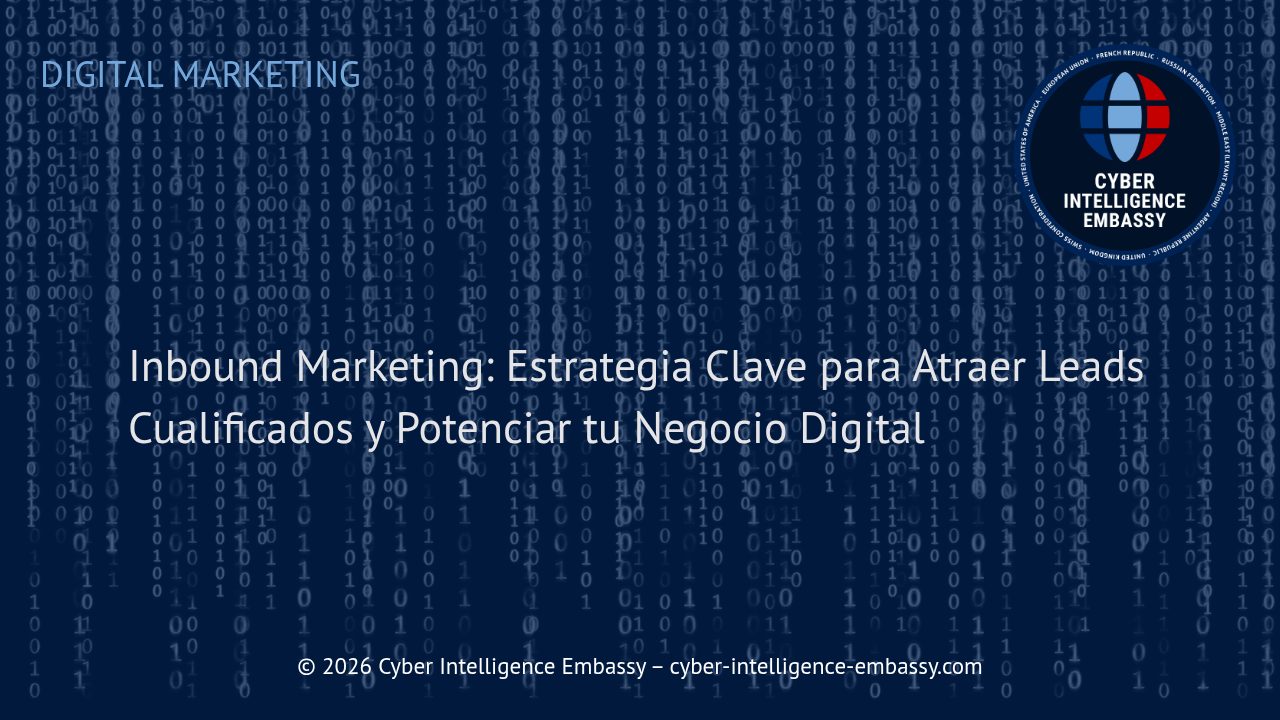 Inbound Marketing: Estrategia Clave para Atraer Leads Cualificados y Potenciar tu Negocio Digital