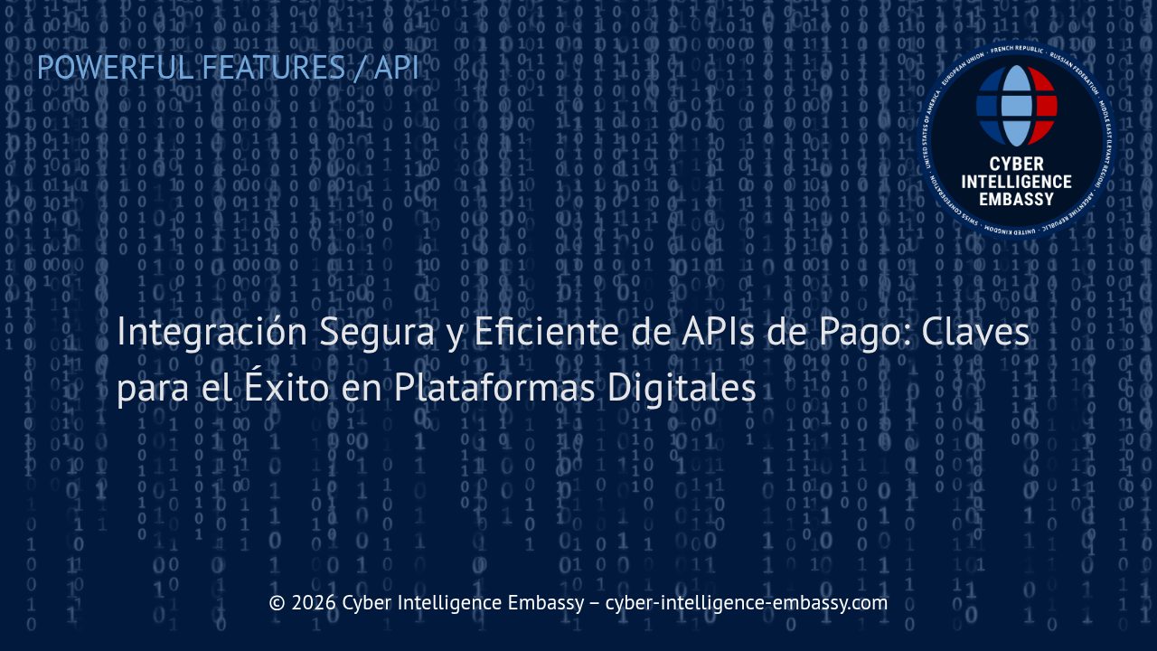 Integración Segura y Eficiente de APIs de Pago: Claves para el Éxito en Plataformas Digitales