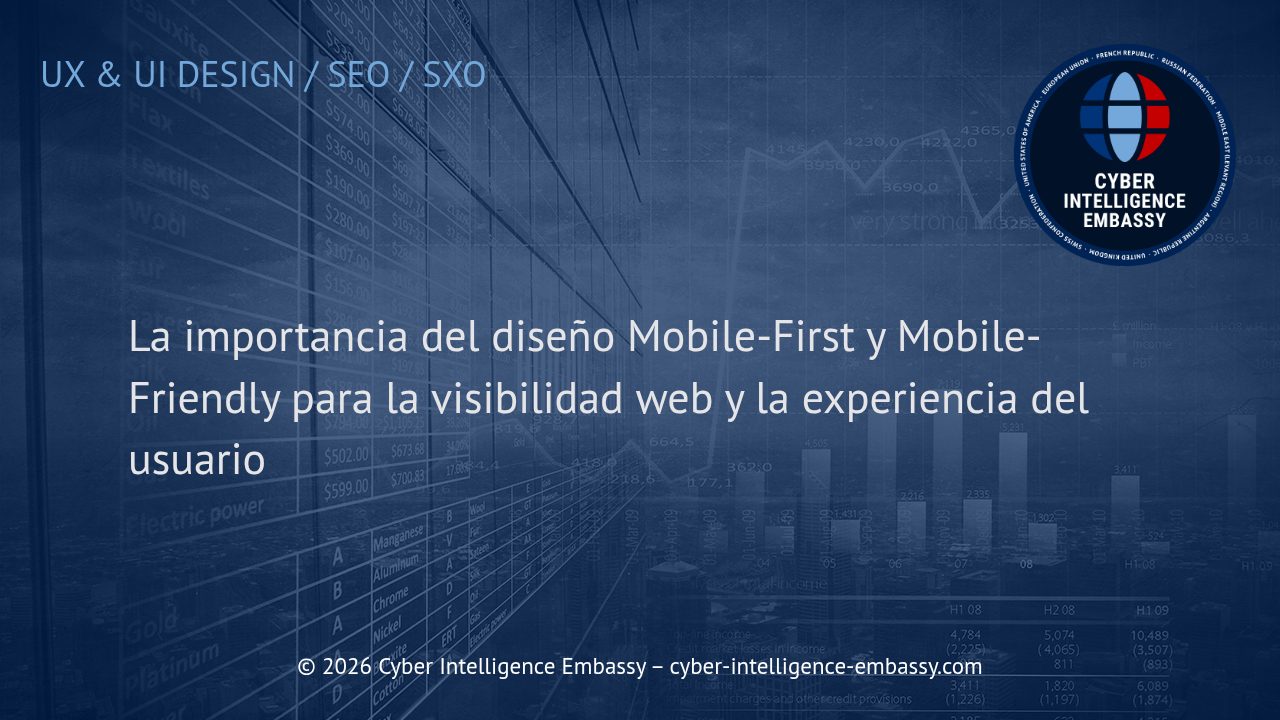 La importancia del diseño Mobile-First y Mobile-Friendly para la visibilidad web y la experiencia del usuario