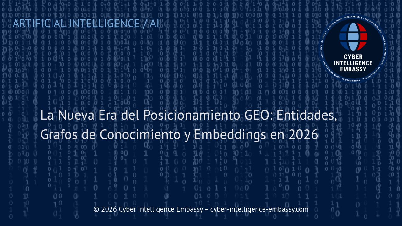 La Nueva Era del Posicionamiento GEO: Entidades, Grafos de Conocimiento y Embeddings en 2026