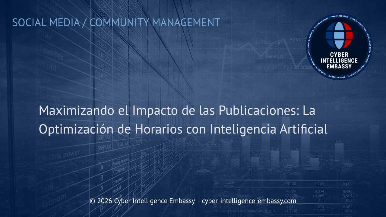 Maximizando el Impacto de las Publicaciones: La Optimización de Horarios con Inteligencia Artificial