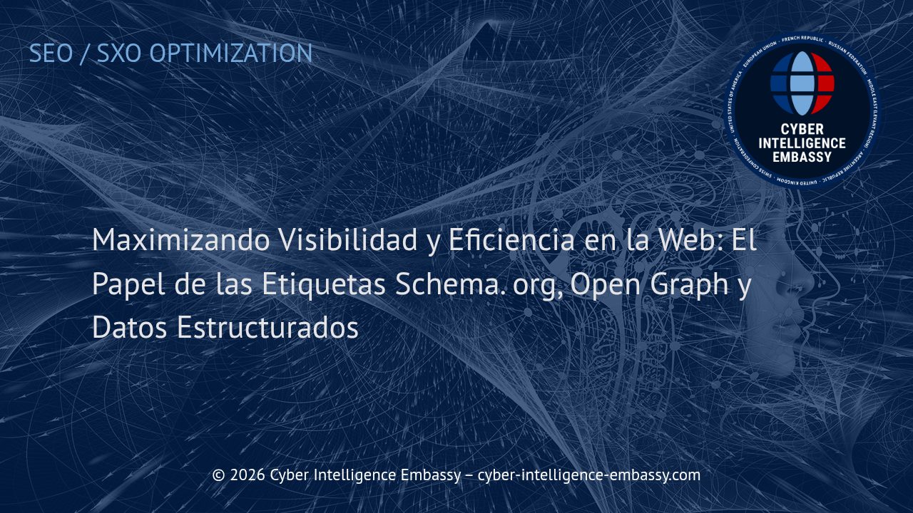 Maximizando Visibilidad y Eficiencia en la Web: El Papel de las Etiquetas Schema. org, Open Graph y Datos Estructurados