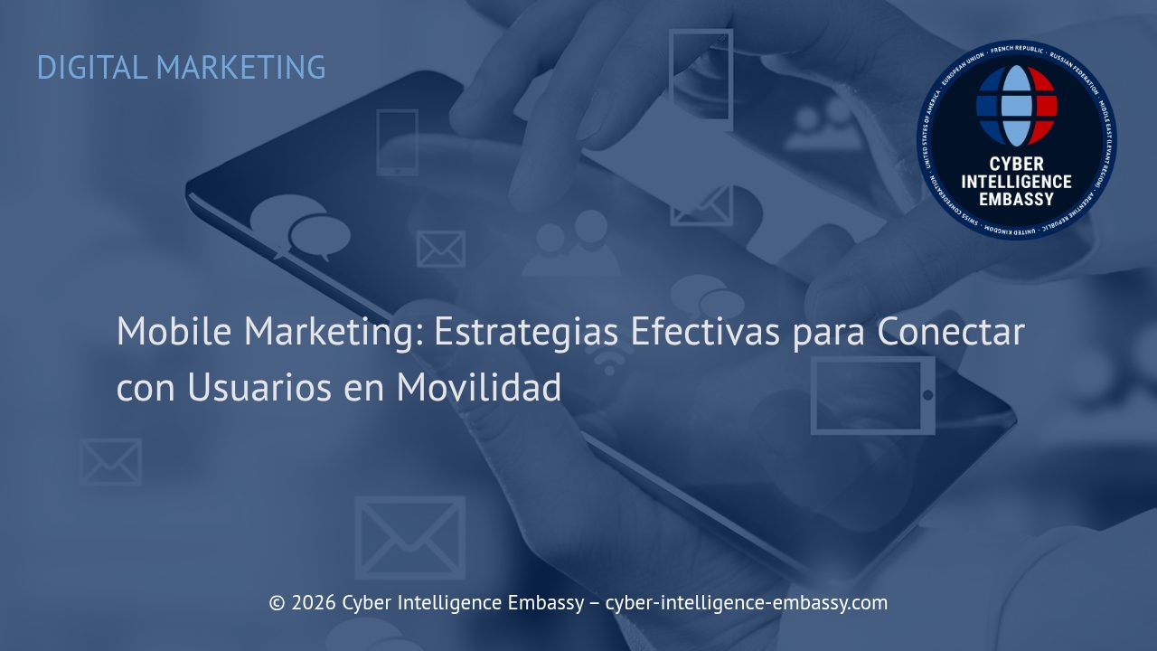 Mobile Marketing: Estrategias Efectivas para Conectar con Usuarios en Movilidad