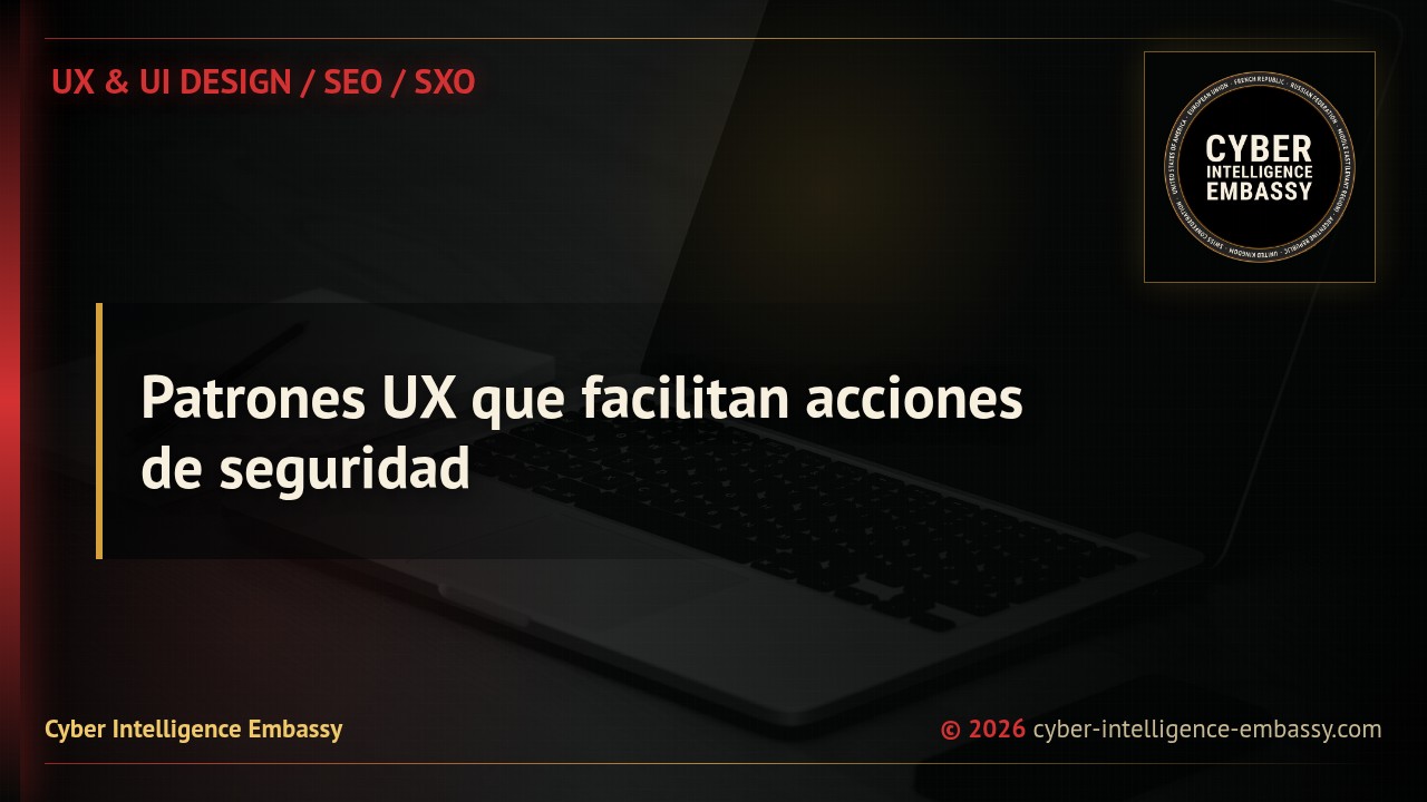Patrones UX que facilitan acciones de seguridad
