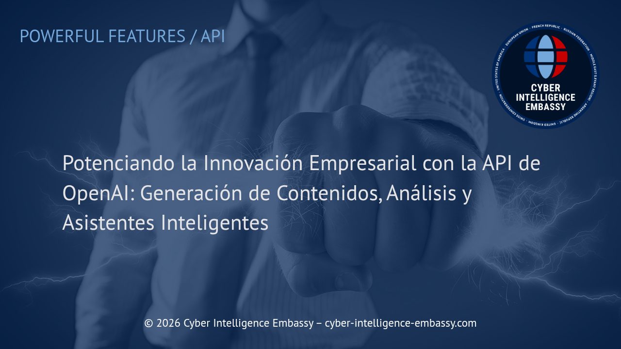Potenciando la Innovación Empresarial con la API de OpenAI: Generación de Contenidos, Análisis y Asistentes Inteligentes