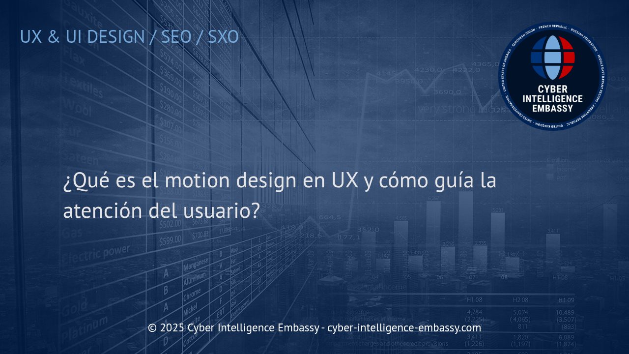 El Poder del Motion Design en UX: Innovación para Guiar la Atención del Usuario