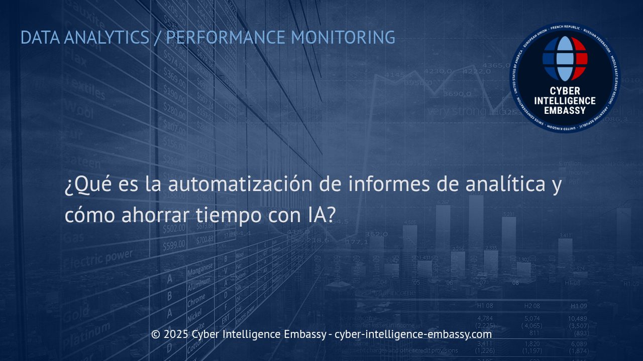 Optimización del Análisis de Datos Empresarial: Automatización de Informes de Analítica con IA