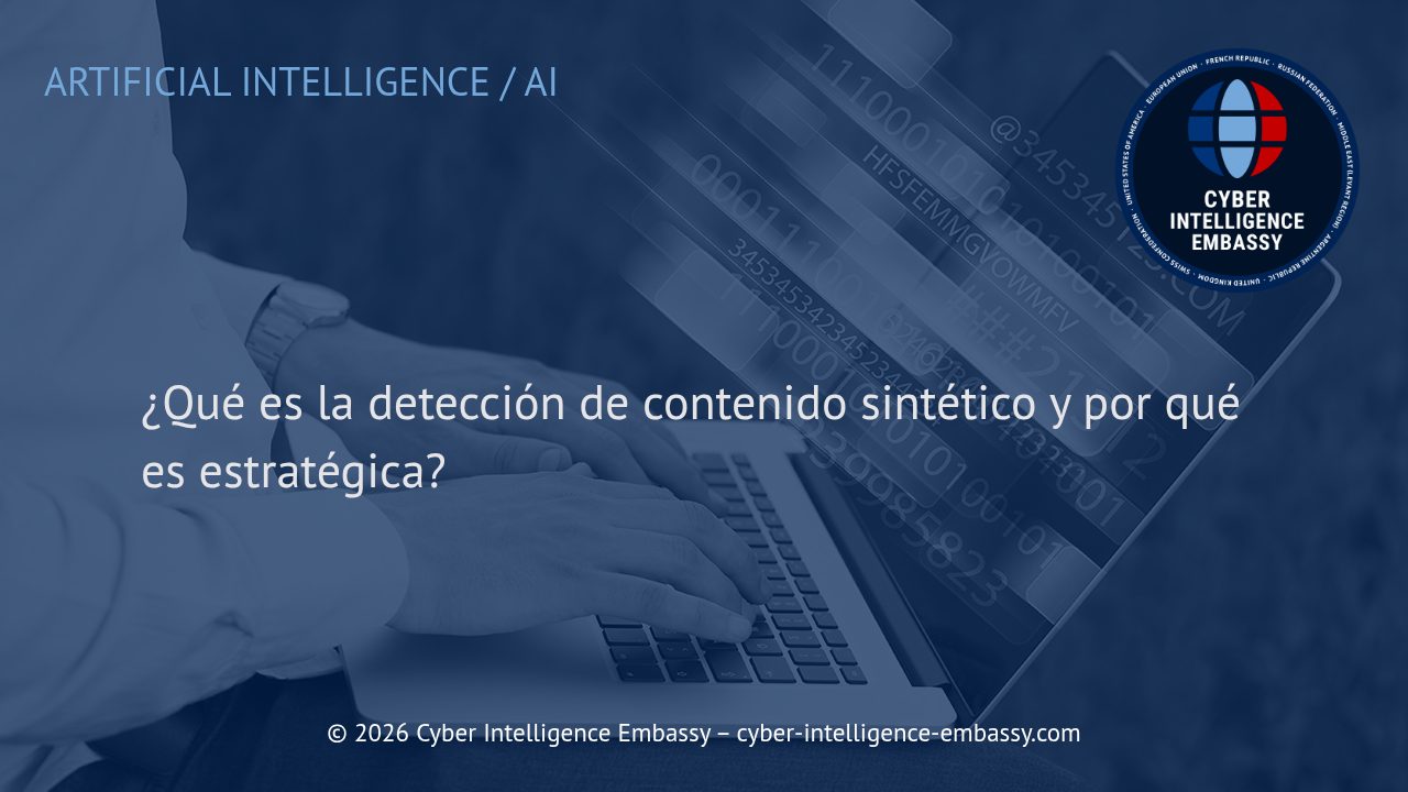 ¿Qué es la detección de contenido sintético y por qué es estratégica?