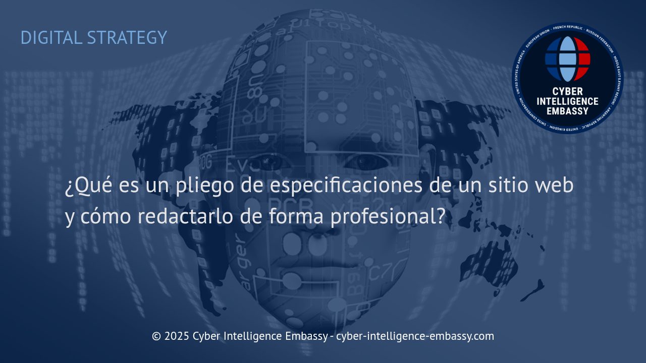Guía profesional para redactar un pliego de especificaciones de un sitio web