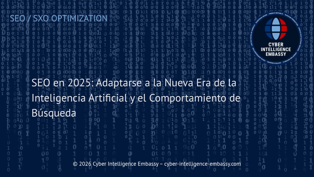 SEO en 2025: Adaptarse a la Nueva Era de la Inteligencia Artificial y el Comportamiento de Búsqueda