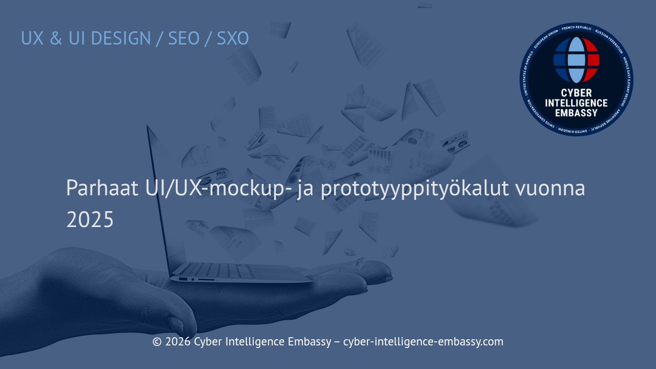 Parhaat UI/UX-mockup- ja prototyyppityökalut vuonna 2025