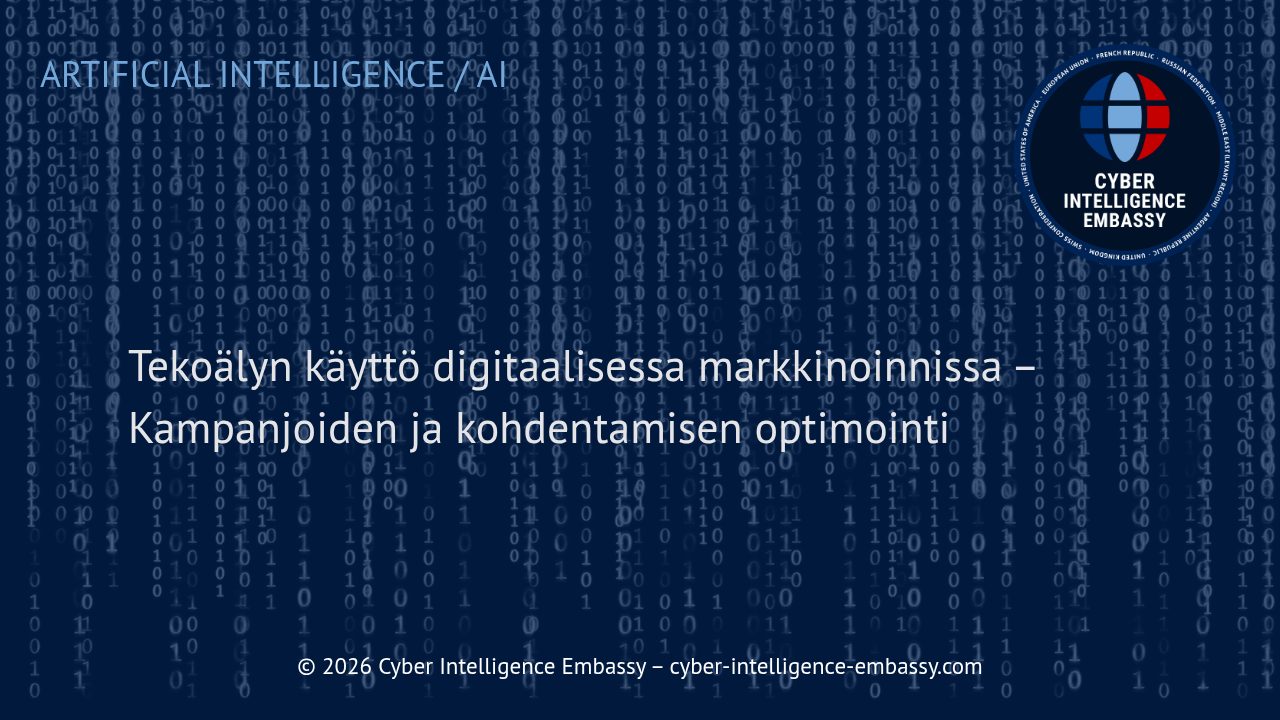 Tekoälyn käyttö digitaalisessa markkinoinnissa – Kampanjoiden ja kohdentamisen optimointi