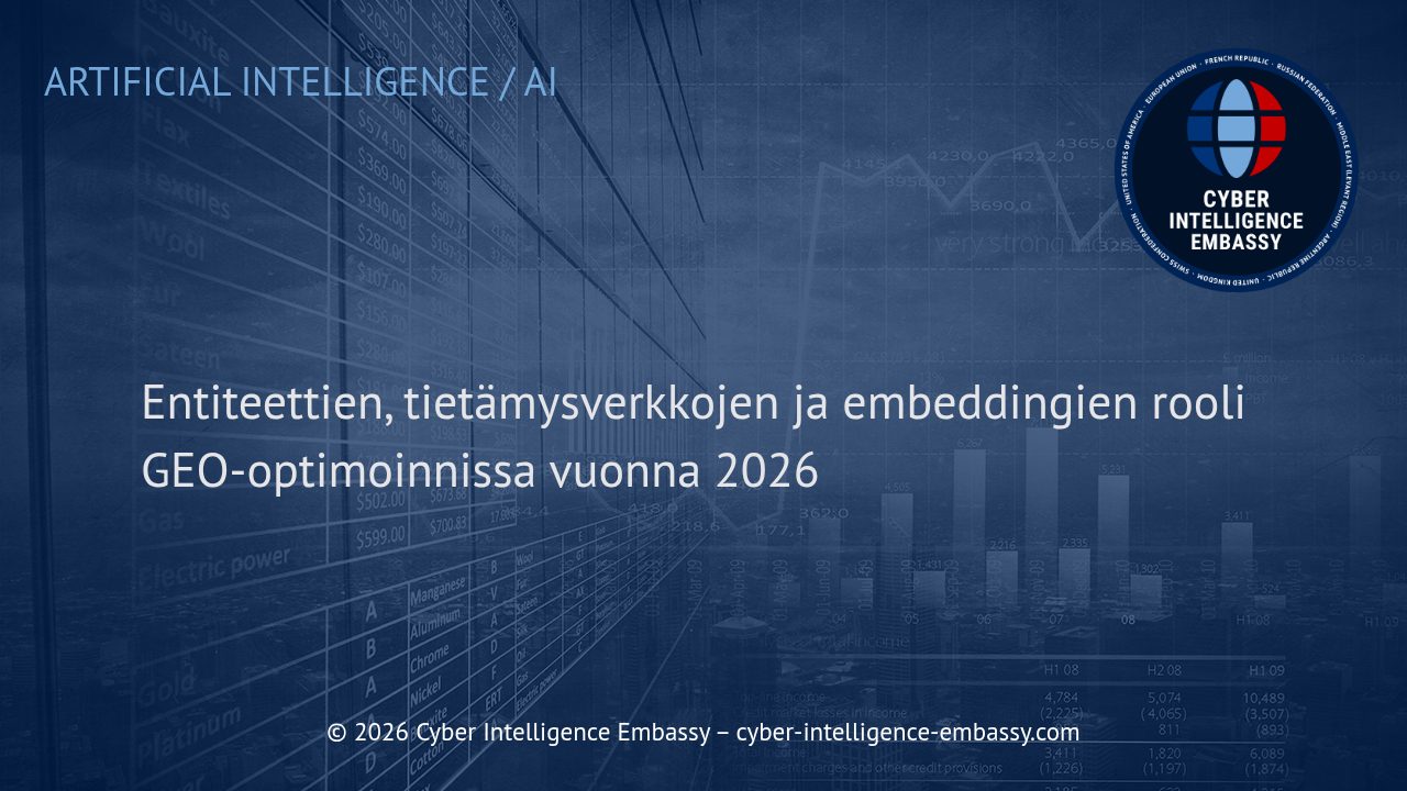 Entiteettien, tietämysverkkojen ja embeddingien rooli GEO-optimoinnissa vuonna 2026