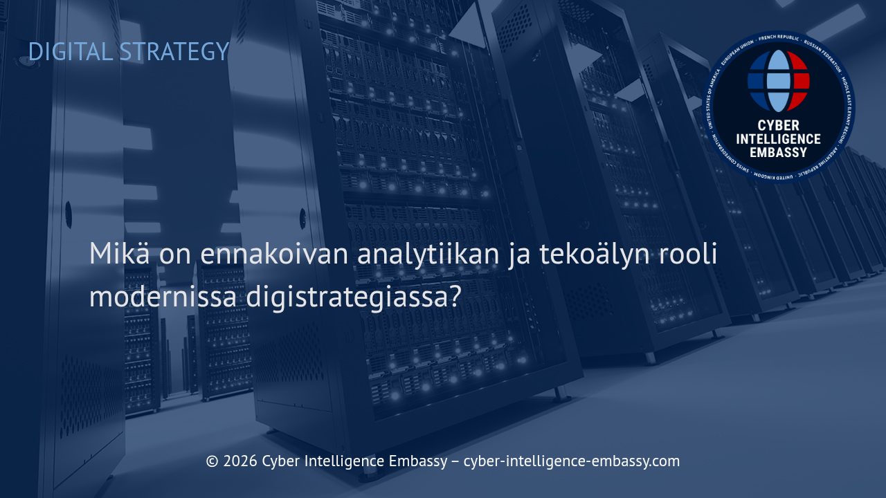 Mikä on ennakoivan analytiikan ja tekoälyn rooli modernissa digistrategiassa?