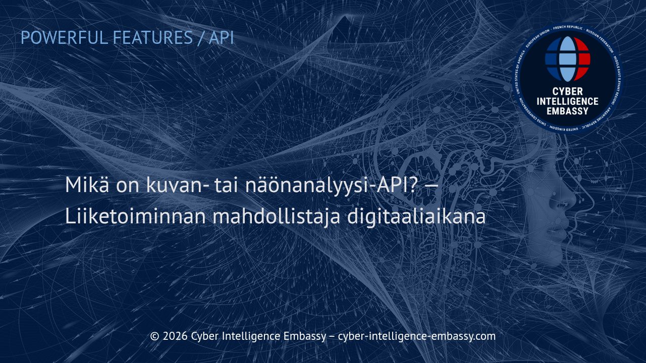 Mikä on kuvan- tai näönanalyysi-API? — Liiketoiminnan mahdollistaja digitaaliaikana
