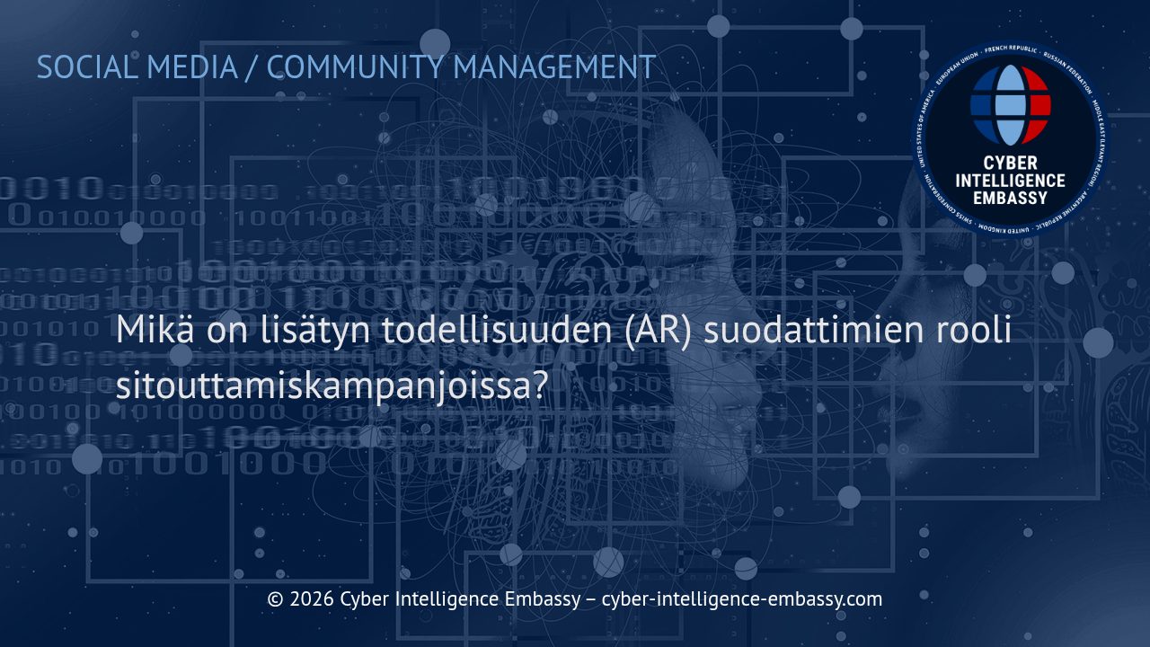 Mikä on lisätyn todellisuuden (AR) suodattimien rooli sitouttamiskampanjoissa?