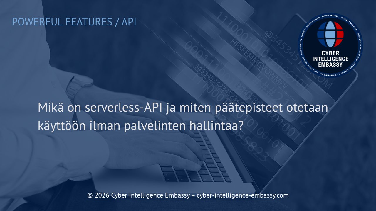 Mikä on serverless-API ja miten päätepisteet otetaan käyttöön ilman palvelinten hallintaa?
