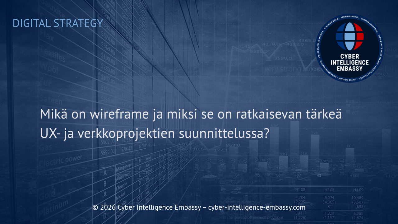 Mikä on wireframe ja miksi se on ratkaisevan tärkeä UX- ja verkkoprojektien suunnittelussa?