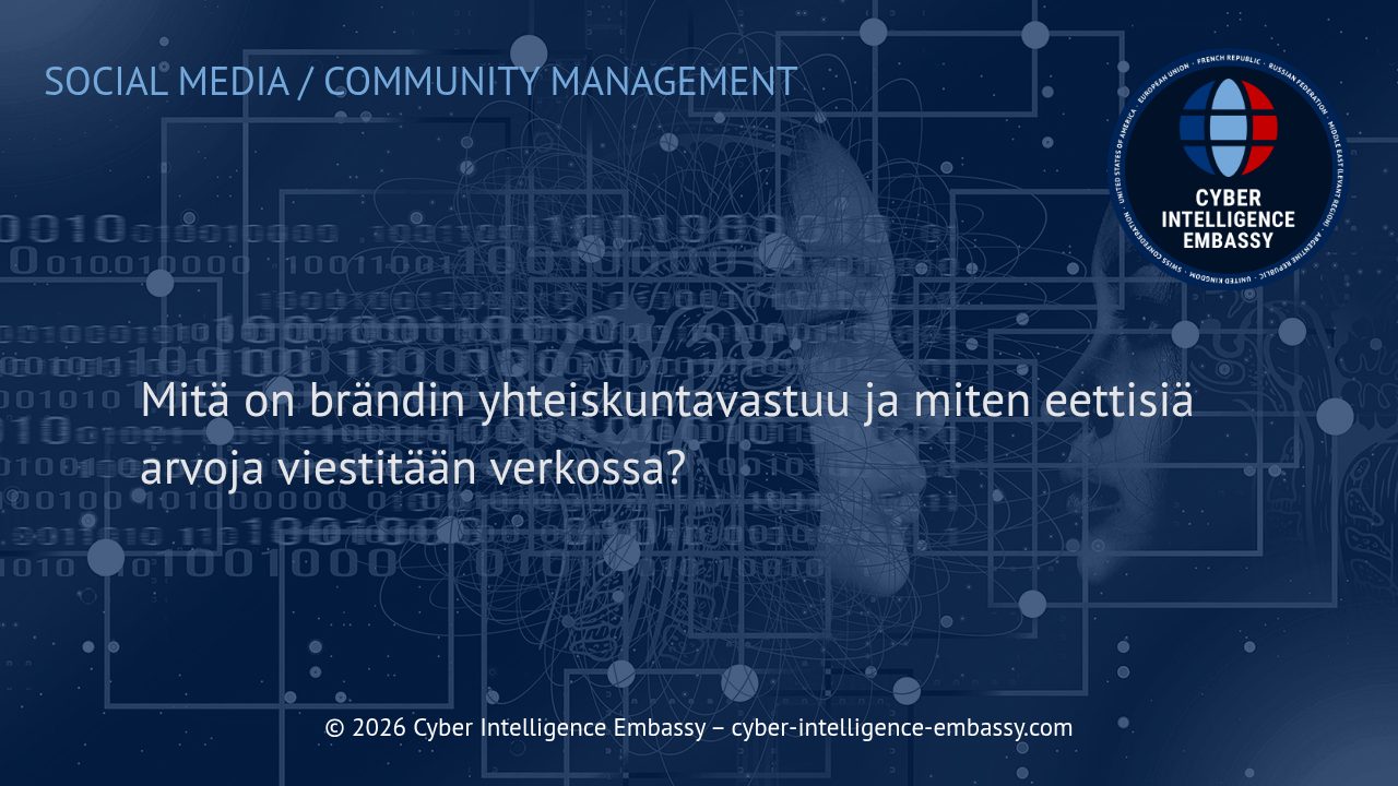Mitä on brändin yhteiskuntavastuu ja miten eettisiä arvoja viestitään verkossa?