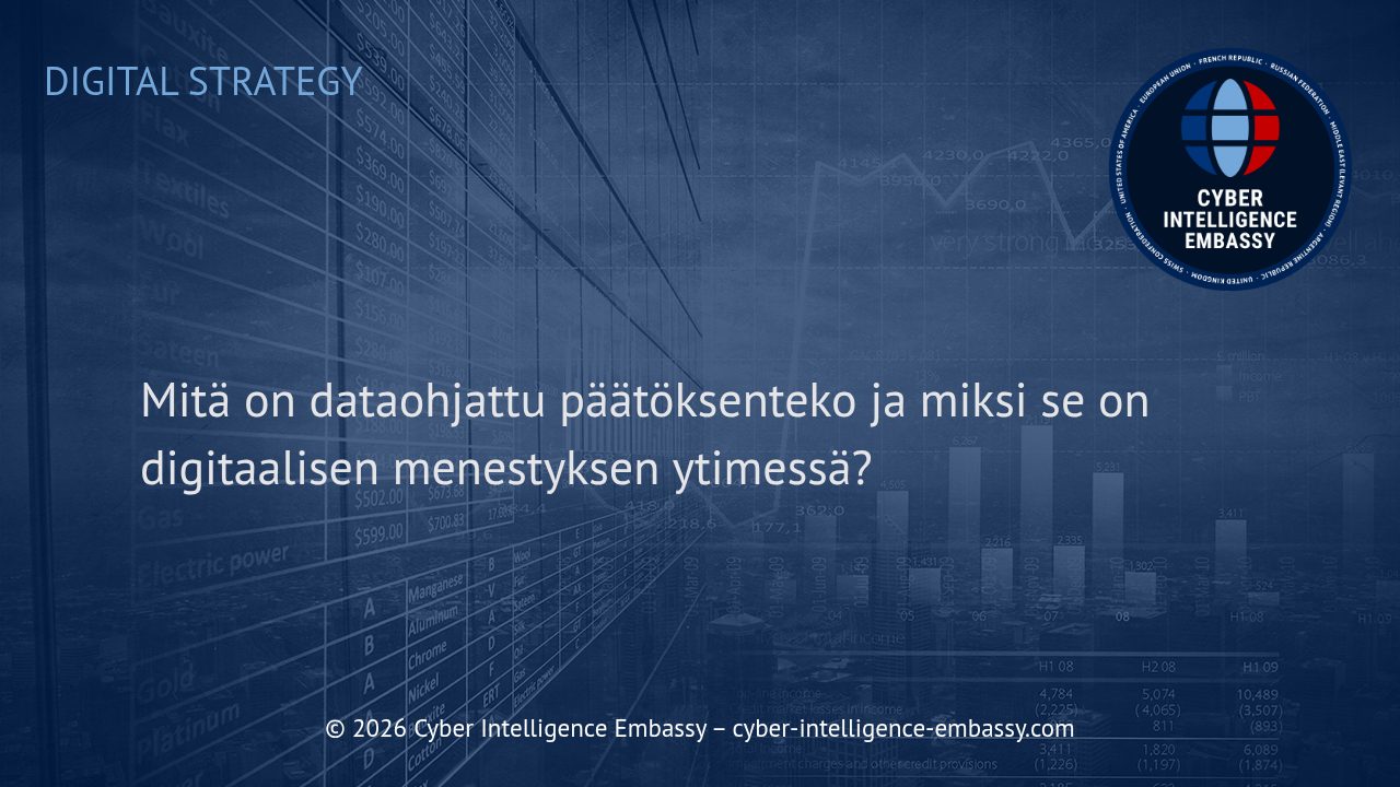 Mitä on dataohjattu päätöksenteko ja miksi se on digitaalisen menestyksen ytimessä?