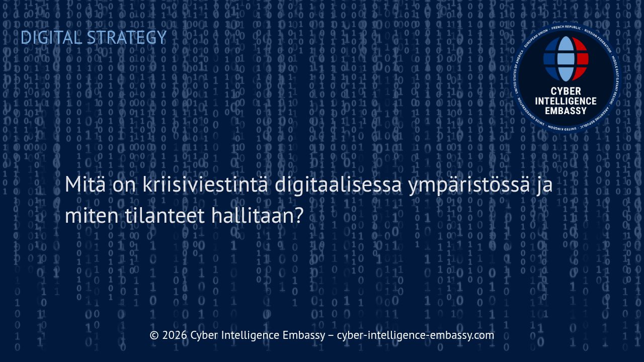 Mitä on kriisiviestintä digitaalisessa ympäristössä ja miten tilanteet hallitaan?