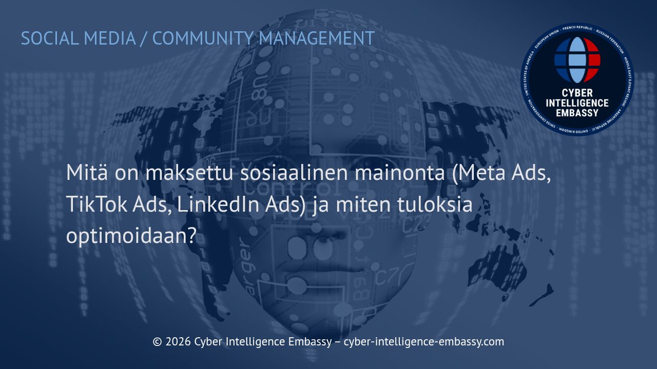 Mitä on maksettu sosiaalinen mainonta (Meta Ads, TikTok Ads, LinkedIn Ads) ja miten tuloksia optimoidaan?