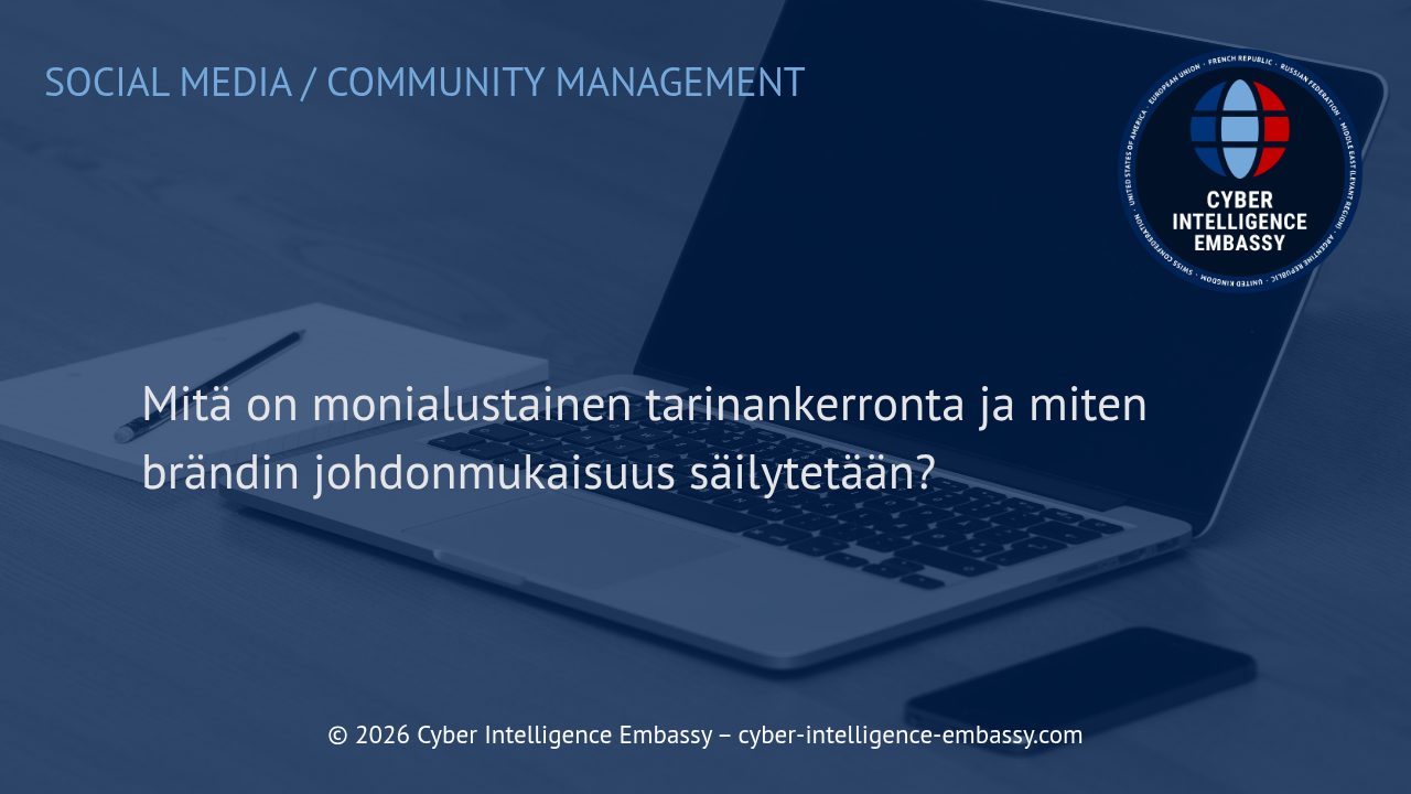 Mitä on monialustainen tarinankerronta ja miten brändin johdonmukaisuus säilytetään?