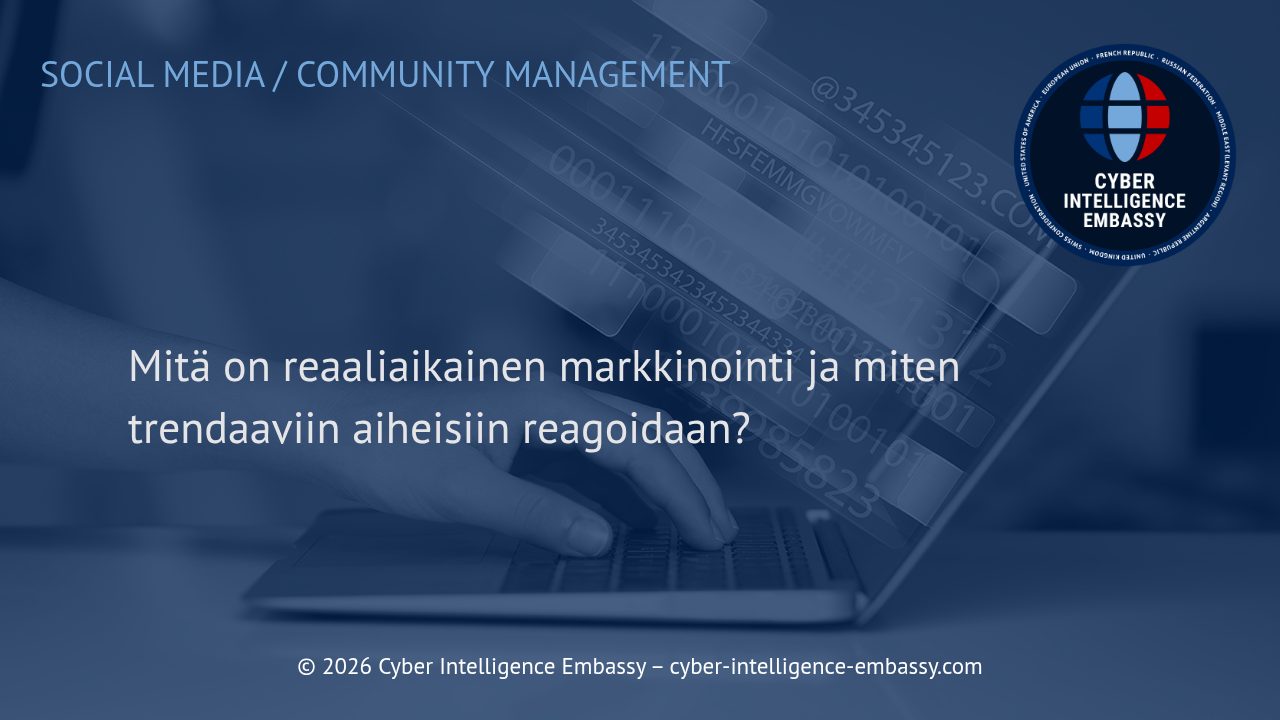 Mitä on reaaliaikainen markkinointi ja miten trendaaviin aiheisiin reagoidaan?